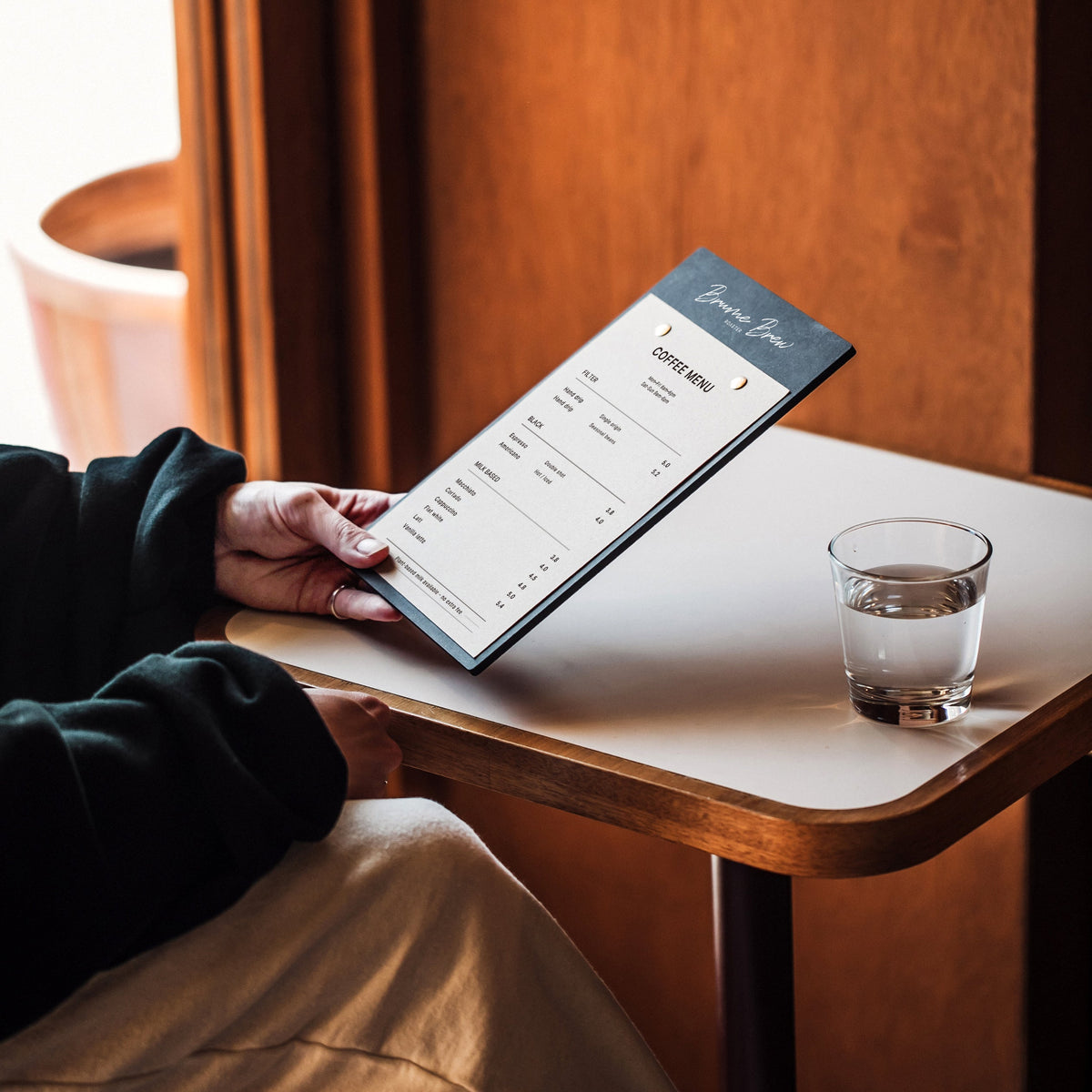 Paper Insert Menu Board