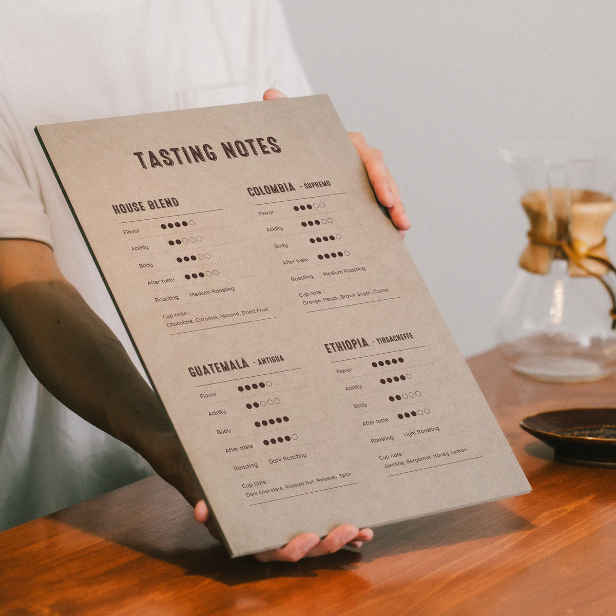 Wooden Menu Board