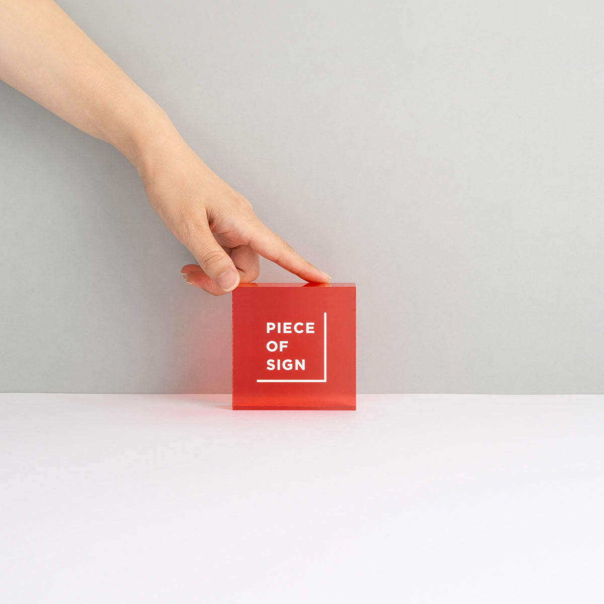 COUNTER / TABLE TOP SIGN – Acrylic Color Printing