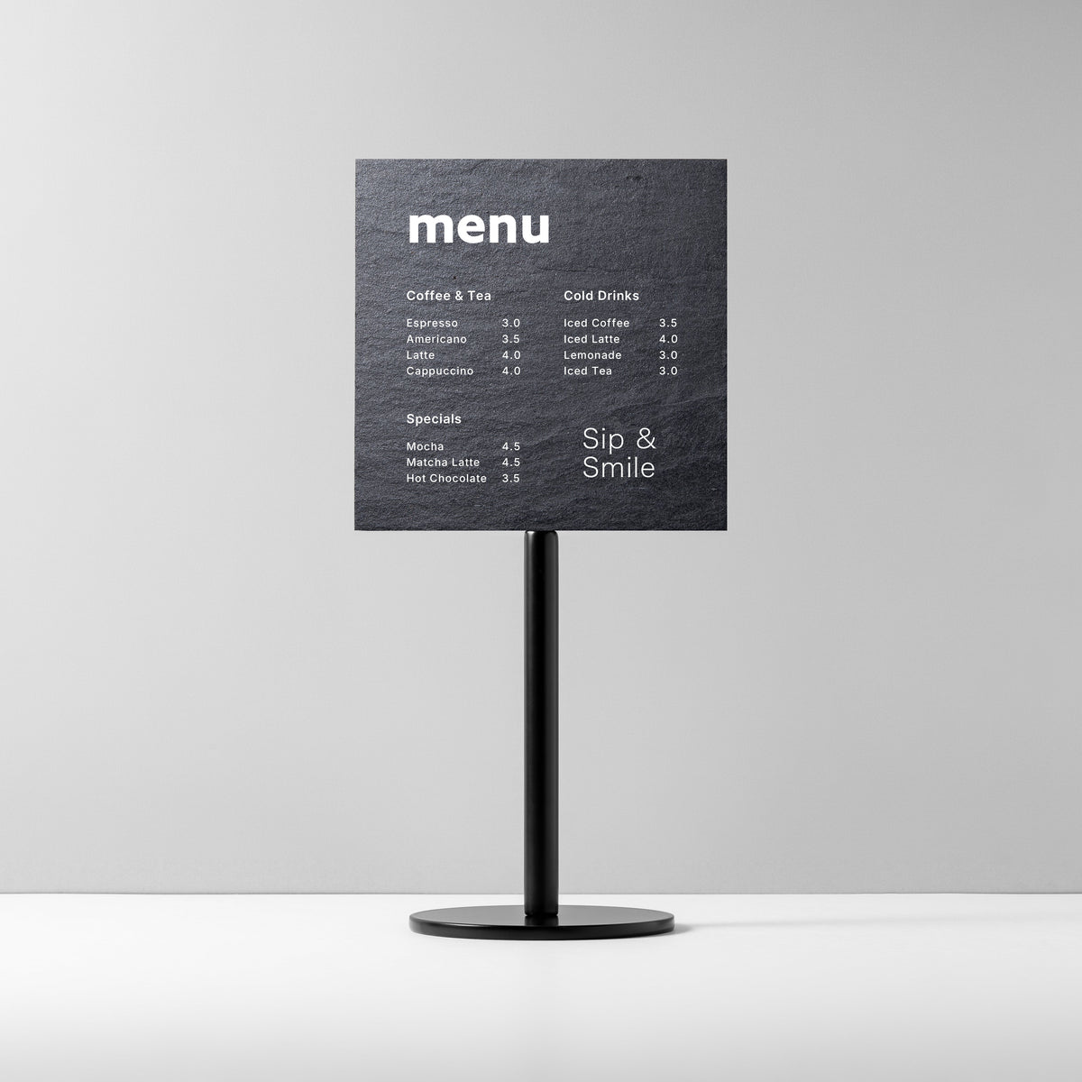 Tabletop Panel Stand – BLACK