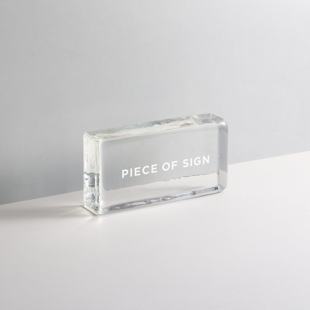 Glass Block Sign