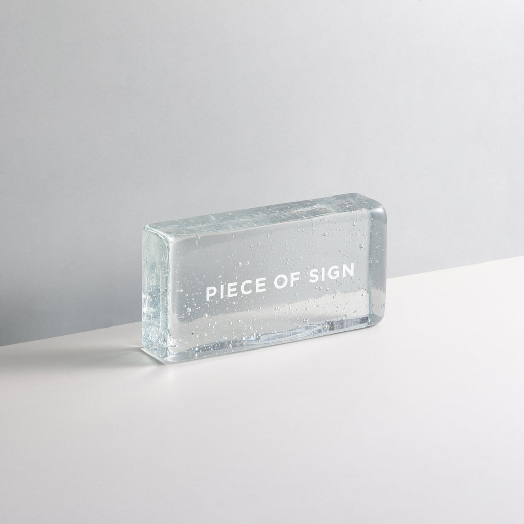 Glass Block Sign