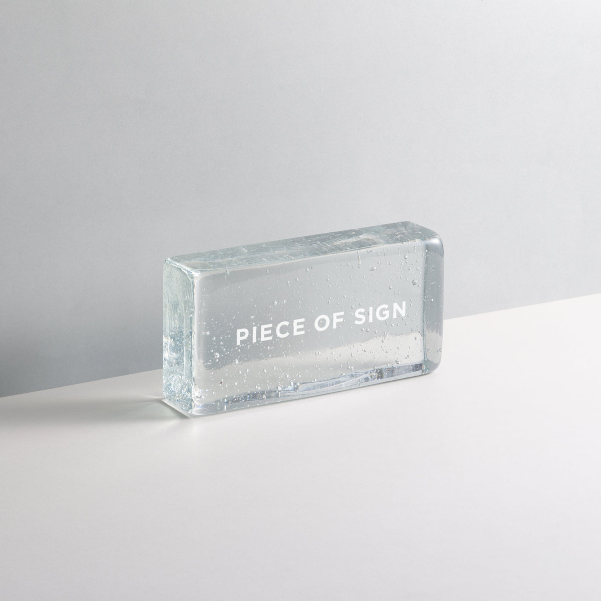 Glass Block Sign