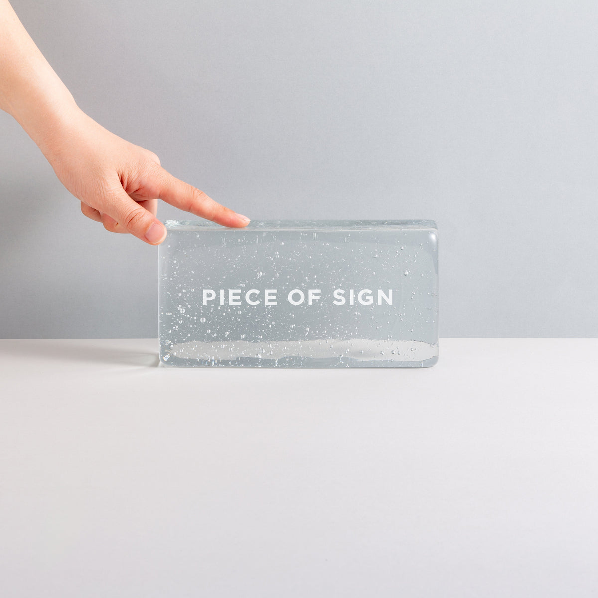 Glass Block Sign