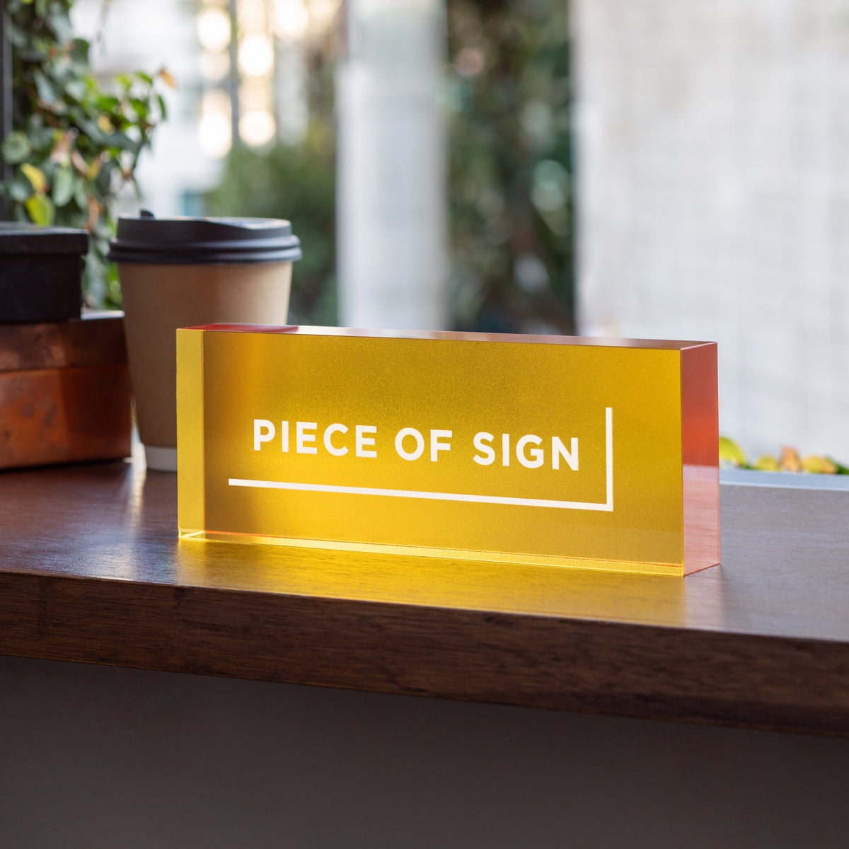 COUNTER / TABLE TOP SIGN – Acrylic Color Printing