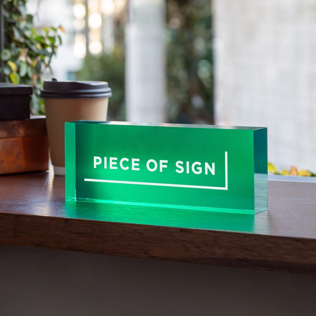 COUNTER / TABLE TOP SIGN – Acrylic Color Printing