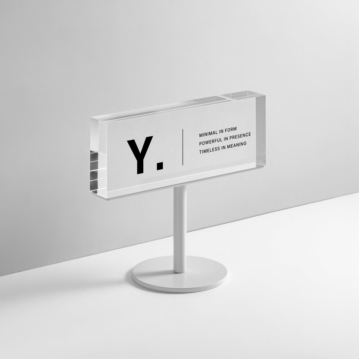Tabletop Block Stand – WHITE