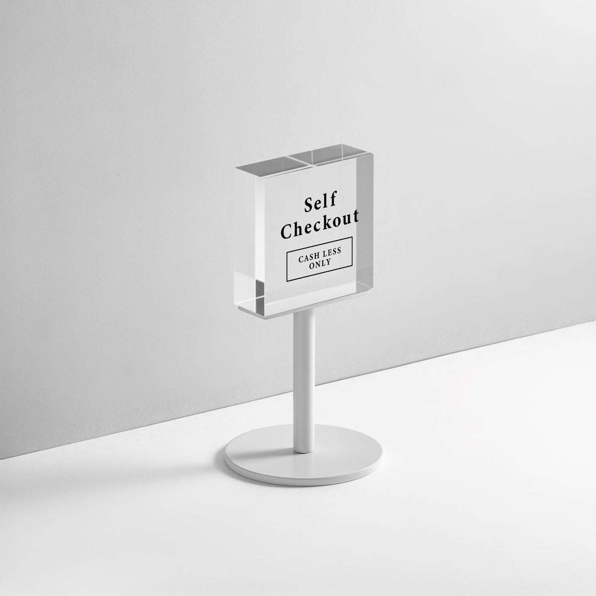 Tabletop Block Stand – WHITE