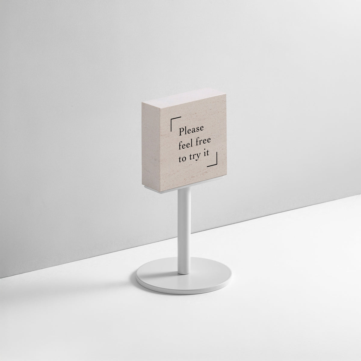 Tabletop Block Stand – WHITE